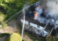 30 firefighters battle major blaze involving house in Wroughton