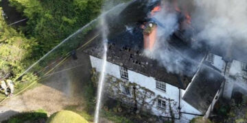 30 firefighters battle major blaze involving house in Wroughton