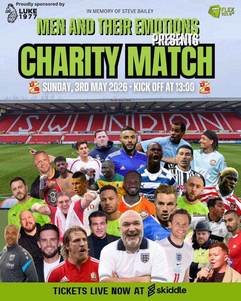 Celebrities to play charity match at County Ground in Swindon