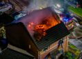 Roof destroyed as firefighters tackle major blaze at flat in Melksham