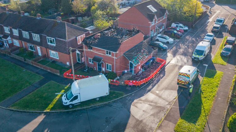 Raging fire destroys Melksham flat ‘just hours after family move in’
