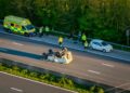 M4 crash: Miraculous escape for driver as Land Rover overturns