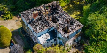 Grand Wroughton home gutted in major blaze after bonfire spreads