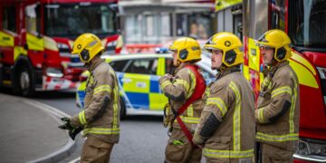 Four fire crews sent to tackle blaze in Swindon town centre flat