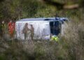 Air ambulance deployed after van overturns in serious A420 crash