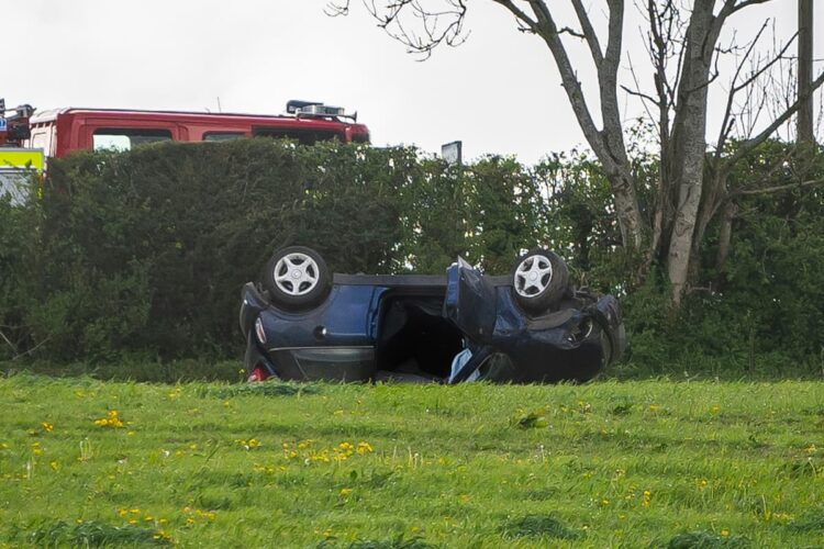 Woman killed in Wiltshire horror crash as Mini overturns in field