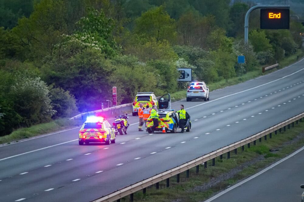 Woman, 18, dies after car crashes on M4, overturns and catch fire