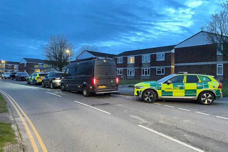 Three in custody after firearms officers storm at flat in Swindon