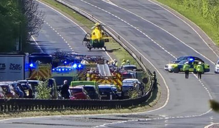 Three people injured in A303 crash that shut route for 24 hours