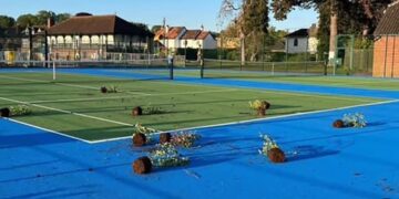 Police serve appeal after plants trashed at Calne tennis court