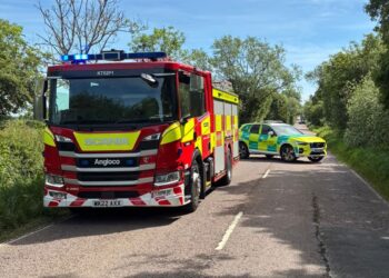 Air ambulance tasked after cyclist ‘hits pothole’ and lands in ditch