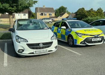 Corsa suffers huge bullseye in crash with cyclist in Chippenham