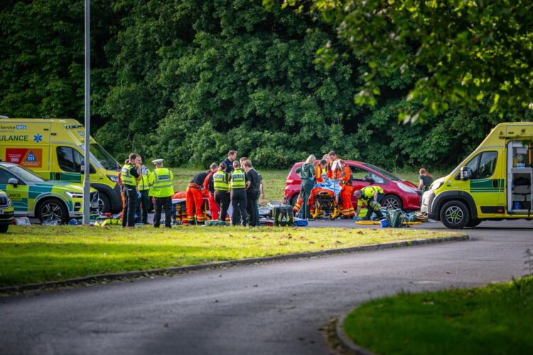 Two people hit by van on busy Swindon route ‘in critical condition’