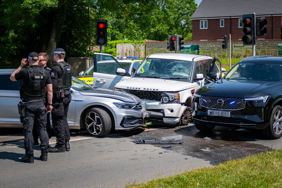 Suspect crashes car ten seconds into Chippenham police chase