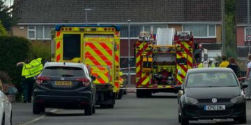 Man ‘with burns’ treated as firefighters battle Melksham home blaze
