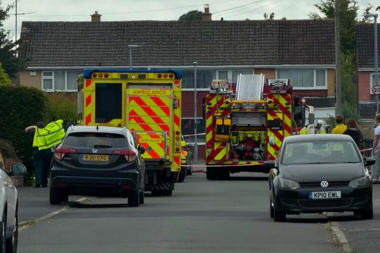 Man ‘with burns’ treated as firefighters battle Melksham home blaze