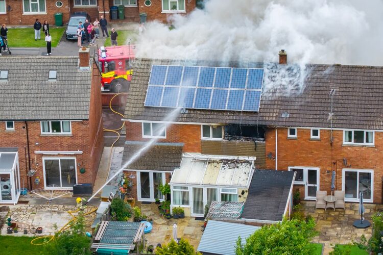 Home sustains major damage after blaze tackled by six fire crews