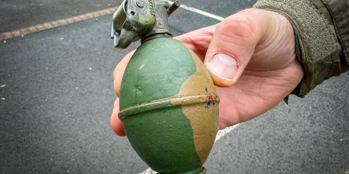 Police cordon Monkton Park as grenade found by magnet fisherman