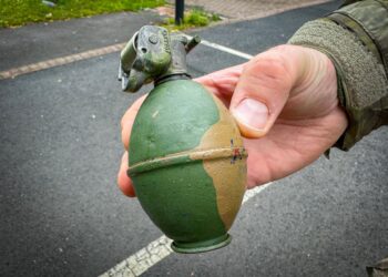 Police cordon Monkton Park as grenade found by magnet fisherman