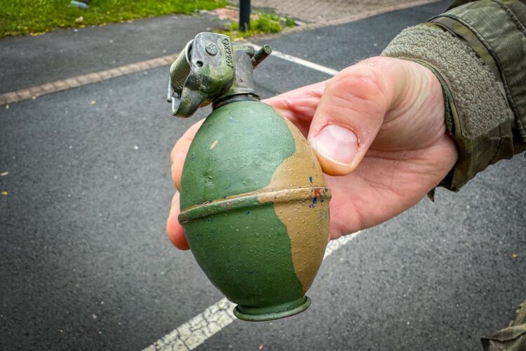 Police cordon Monkton Park as grenade found by magnet fisherman