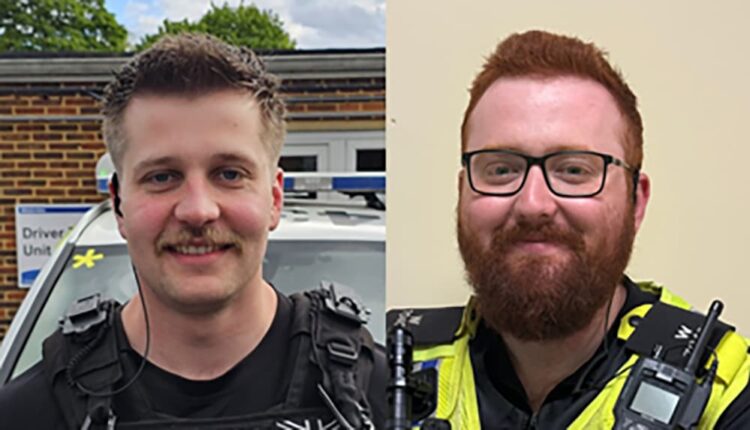 Three PCs praised for saving life of woman who set herself on fire