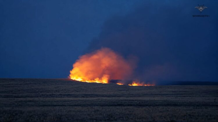 Smoke plume seen for miles after fire erupts on Salisbury Plain
