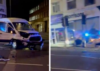 Swindon police officers taken to hospital after ‘drug driver’ crashes