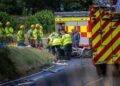 Biker airlifted in critical condition after head-on crash with fuel tanker