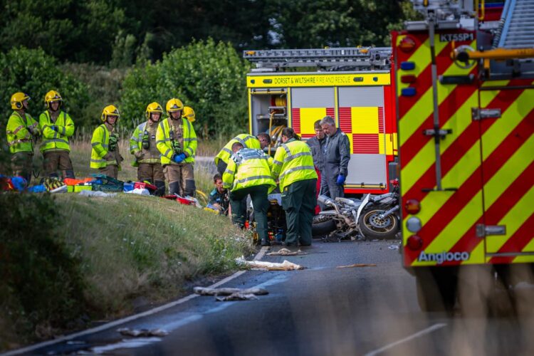 Biker airlifted in critical condition after head-on crash with fuel tanker