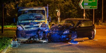 Investigation after three injured in head-on crash on roundabout