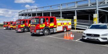 Swindon firefighters deployed to help tackle major Suffolk wildfire