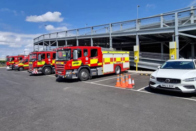 Swindon firefighters deployed to help tackle major Suffolk wildfire