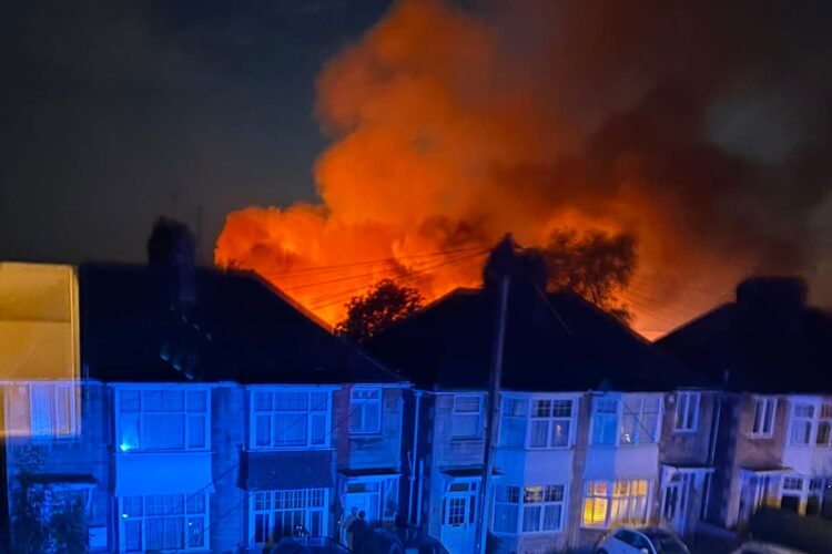 Arson investigation after huge blaze engulfs Trowbridge allotments