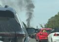 M4 in Swindon closed after “significant” fire involving hay lorry