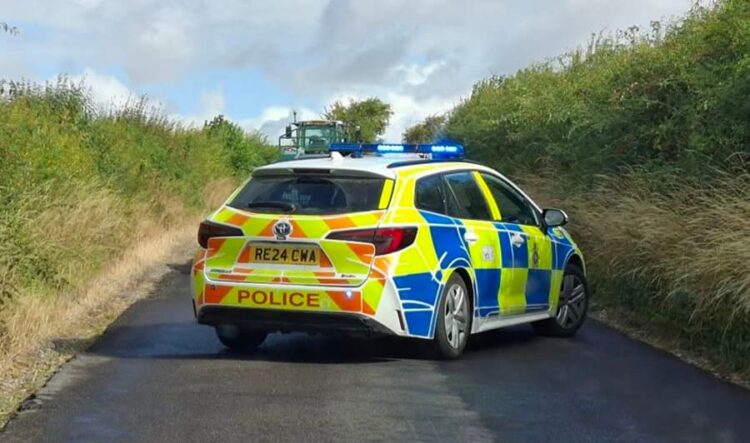 Van driver hospitalised after tractor crash in Wiltshire countryside