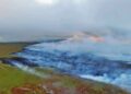 Smoke plume from huge wildfire clouds the skies of west Wiltshire
