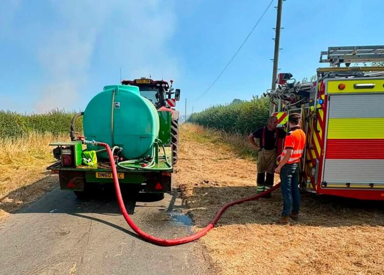 Visitors to historic parkland warned after firefighters tackle blaze