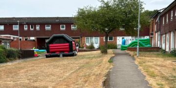 Highworth mum hits out at councillor after bouncy castle complaint