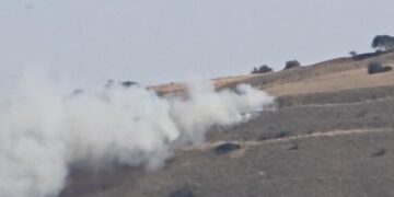 Beloved White Horse under threat as wildfire rages across hillside