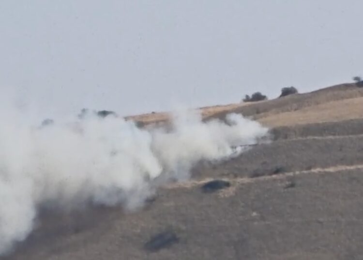 Beloved White Horse under threat as wildfire rages across hillside