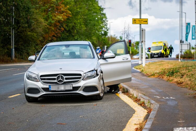 Woman in hospital after car and ambulance crash in Chippenham