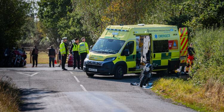 Motorcyclist airlifted to hospital after serious crash near Trowbridge