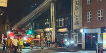 Girl arrested after scaling roof of four-storey building in Swindon