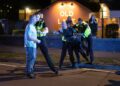 Two men arrested after casualty injured in Chippenham pub crash