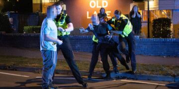Two men arrested after casualty injured in Chippenham pub crash