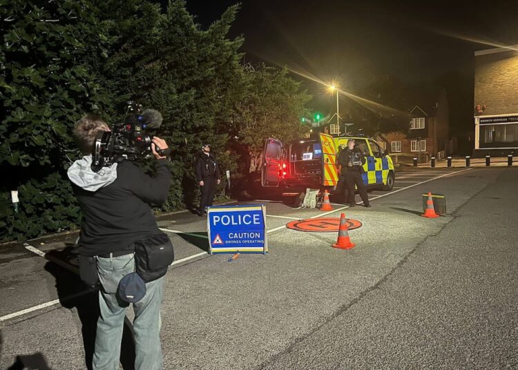 German TV reporters join police tackling predators in Swindon