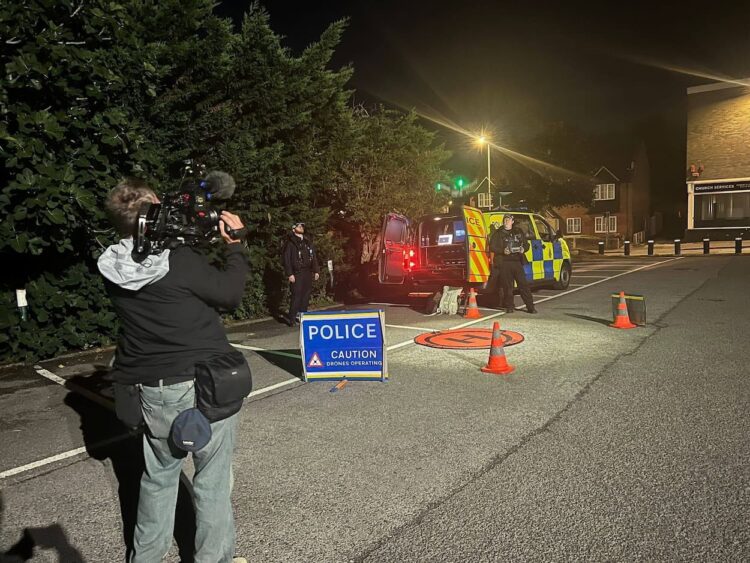 German TV reporters join police tackling predators in Swindon