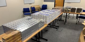 Pensioner arrested after raid uncovers fake cigarettes and cannabis
