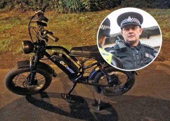 Police seize illegal e-bike after rider tries to evade Inspector Lemon