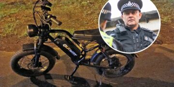 Police seize illegal e-bike after rider tries to evade Inspector Lemon